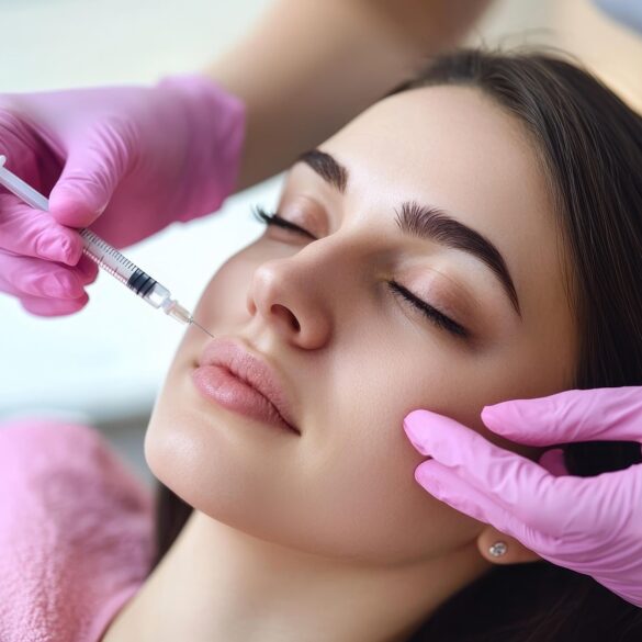 ai generated, cosmetic injection, cosmetic, injection, glabella injection, facial, treatment, rejuvenation, procedure, beautician procedure, beautician, woman, facial rejuvenation, glabella, young woman, botox