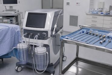 Liposuktion: Das Bild zeigt ein medizinisches Gerät zur Fettabsaugung.